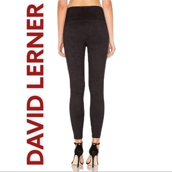 DAVID LERNER Elliott Micro Suede Soft Black Leggings, Size Small - Picture 11 of 12